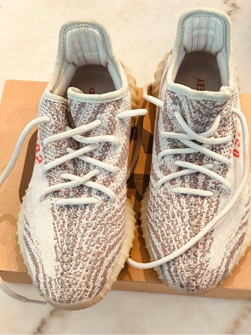 adidas Brown Kraft Yeezy Boost 350 V2 Box Label